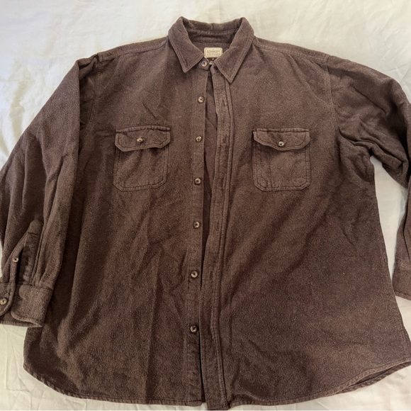 Men's Brown Casual Button Down Shirt - Picture 1 of 5